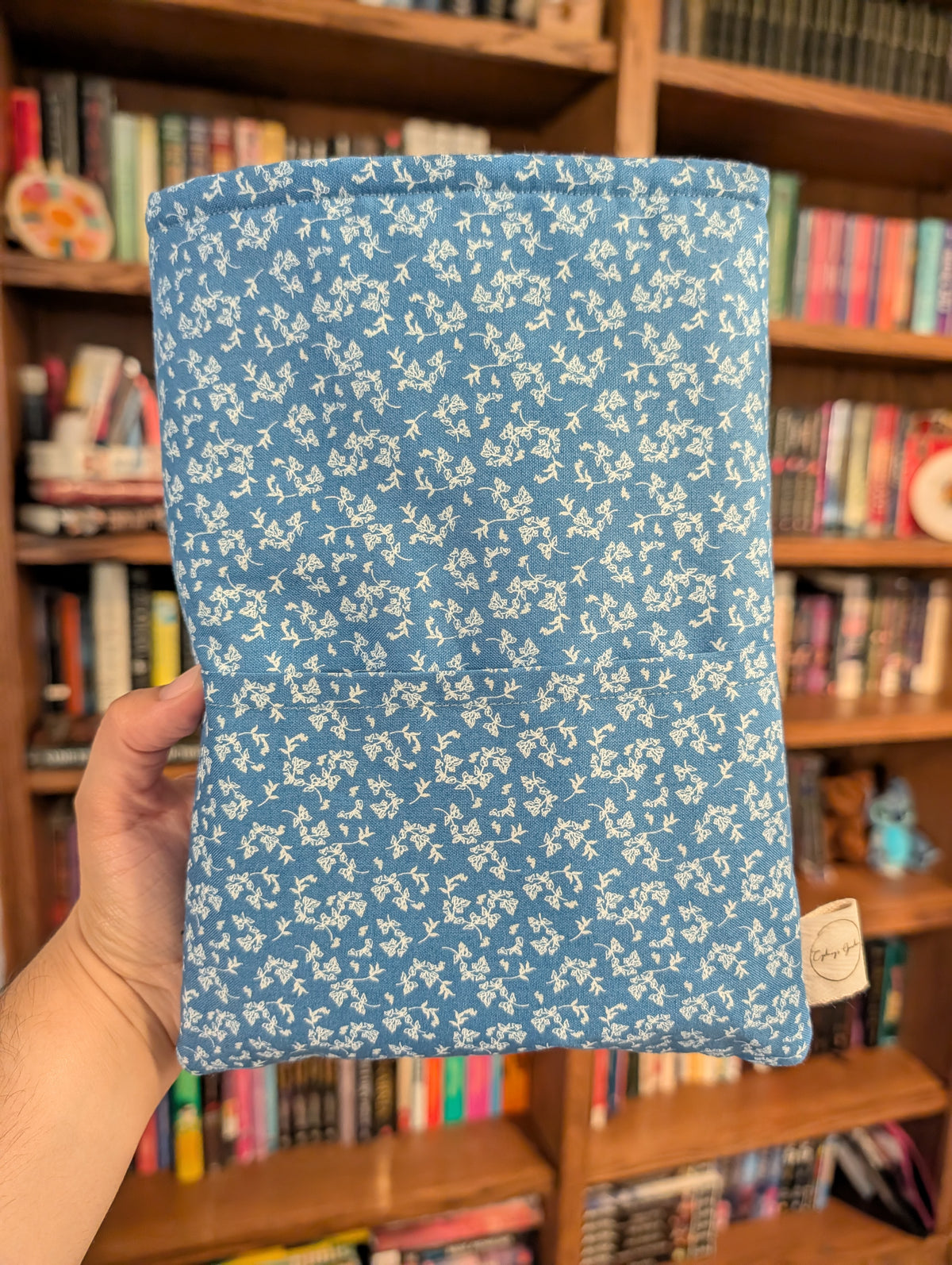 Falling Flowers on Blue - Book Sleeve