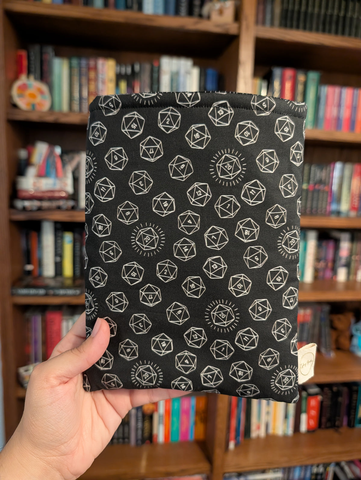 Roll the Dice (Black & White) - Book Sleeve