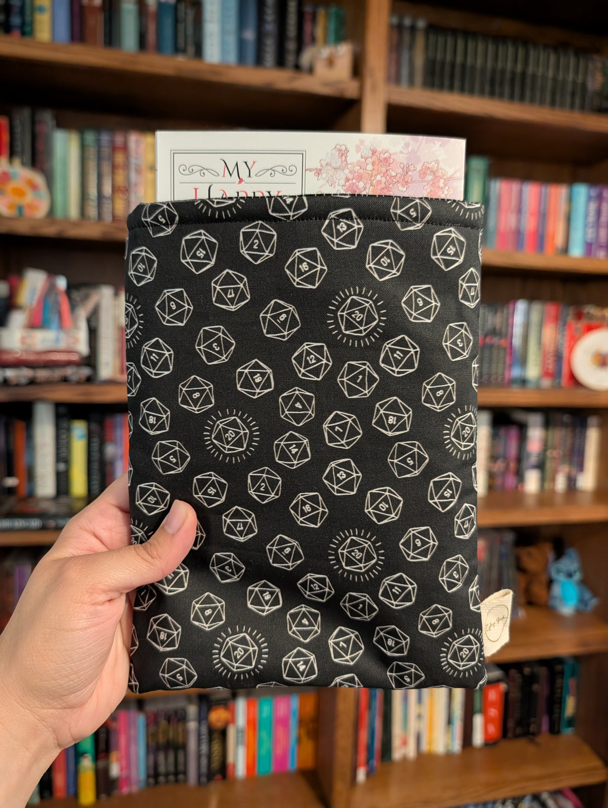 Roll the Dice (Black & White) - Book Sleeve