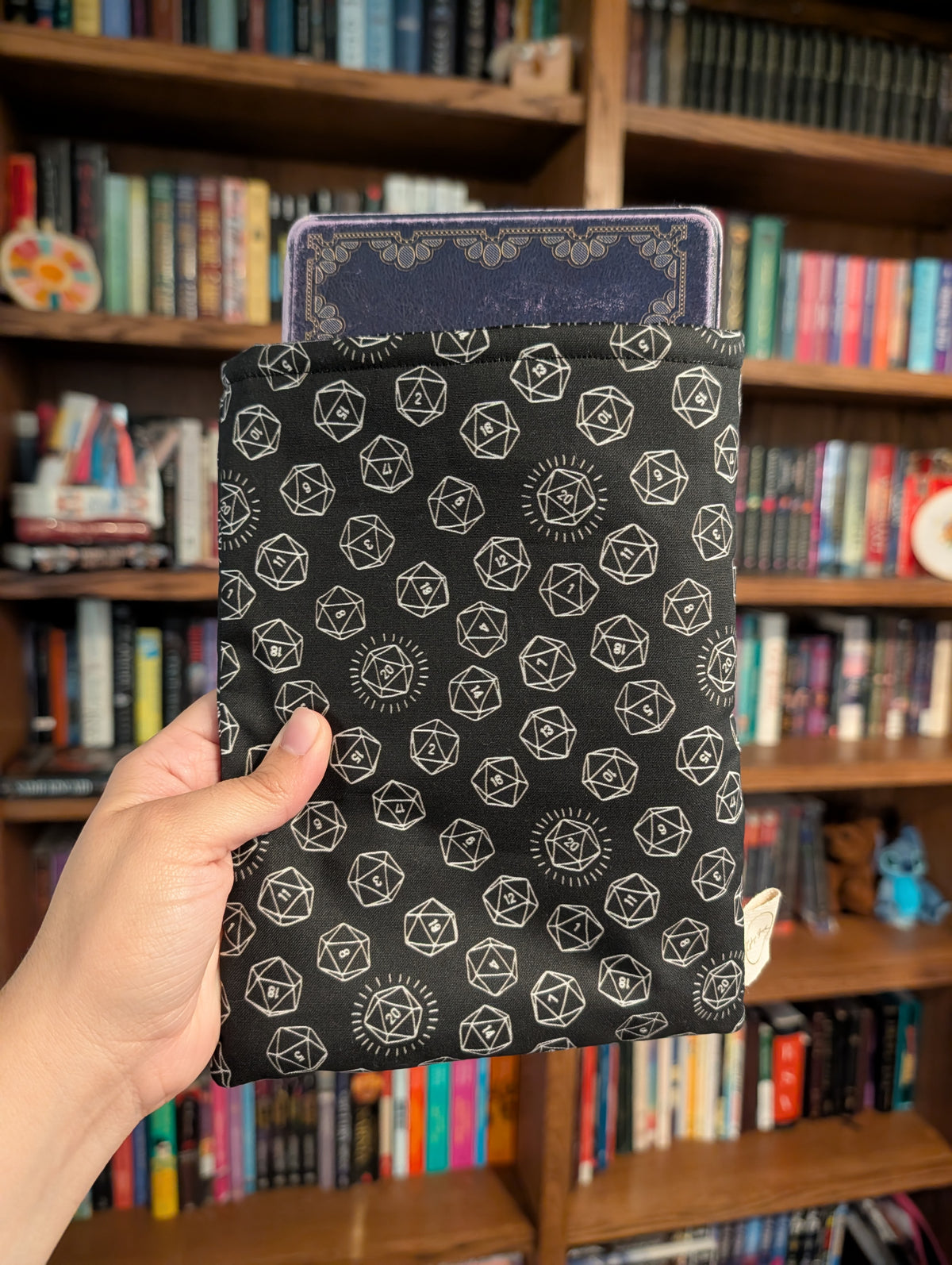 Roll the Dice (Black & White) - Book Sleeve
