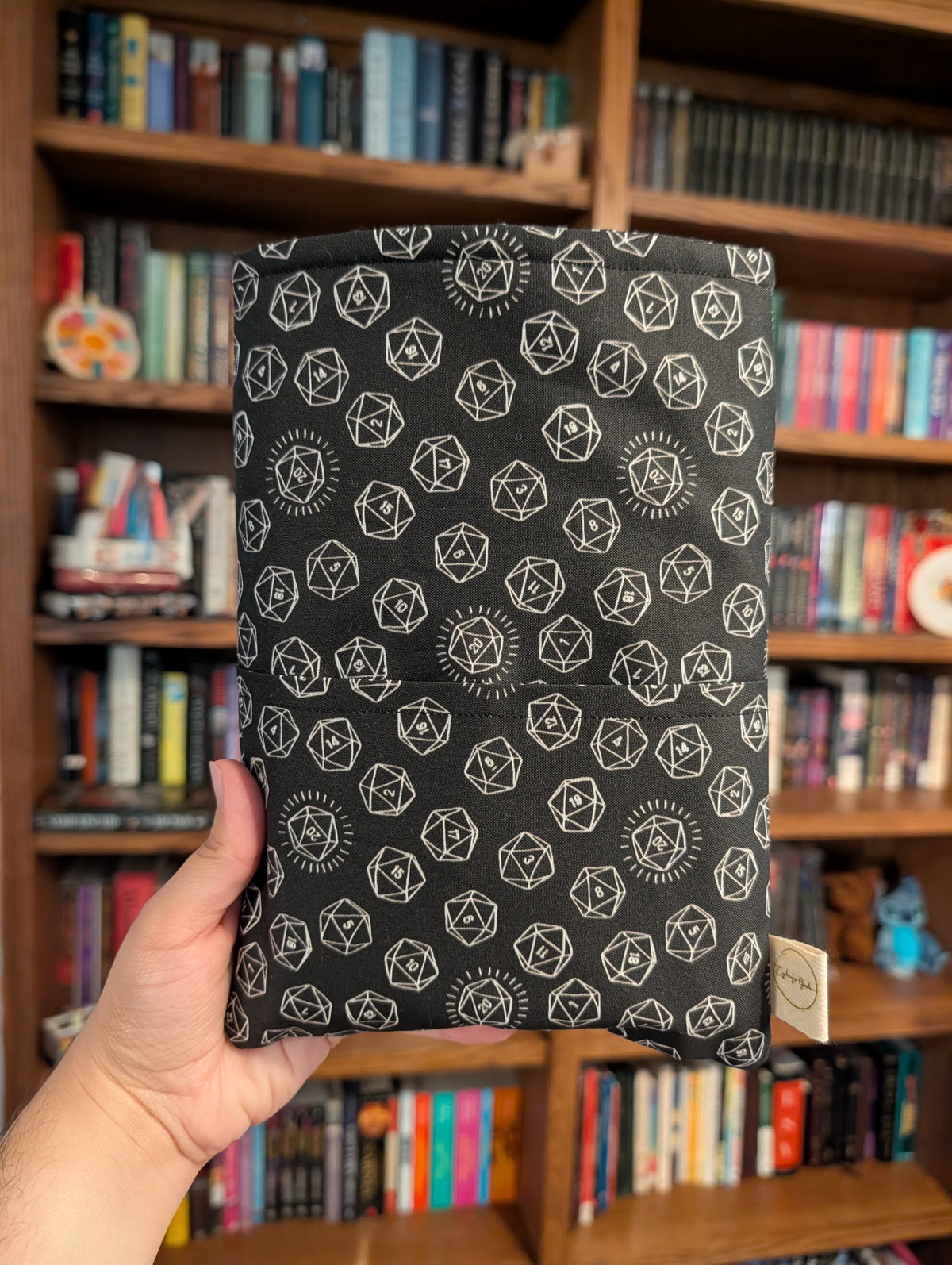 Roll the Dice (Black & White) - Book Sleeve