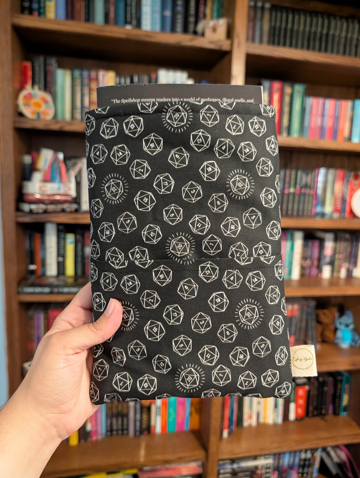 Roll the Dice (Black & White) - Book Sleeve