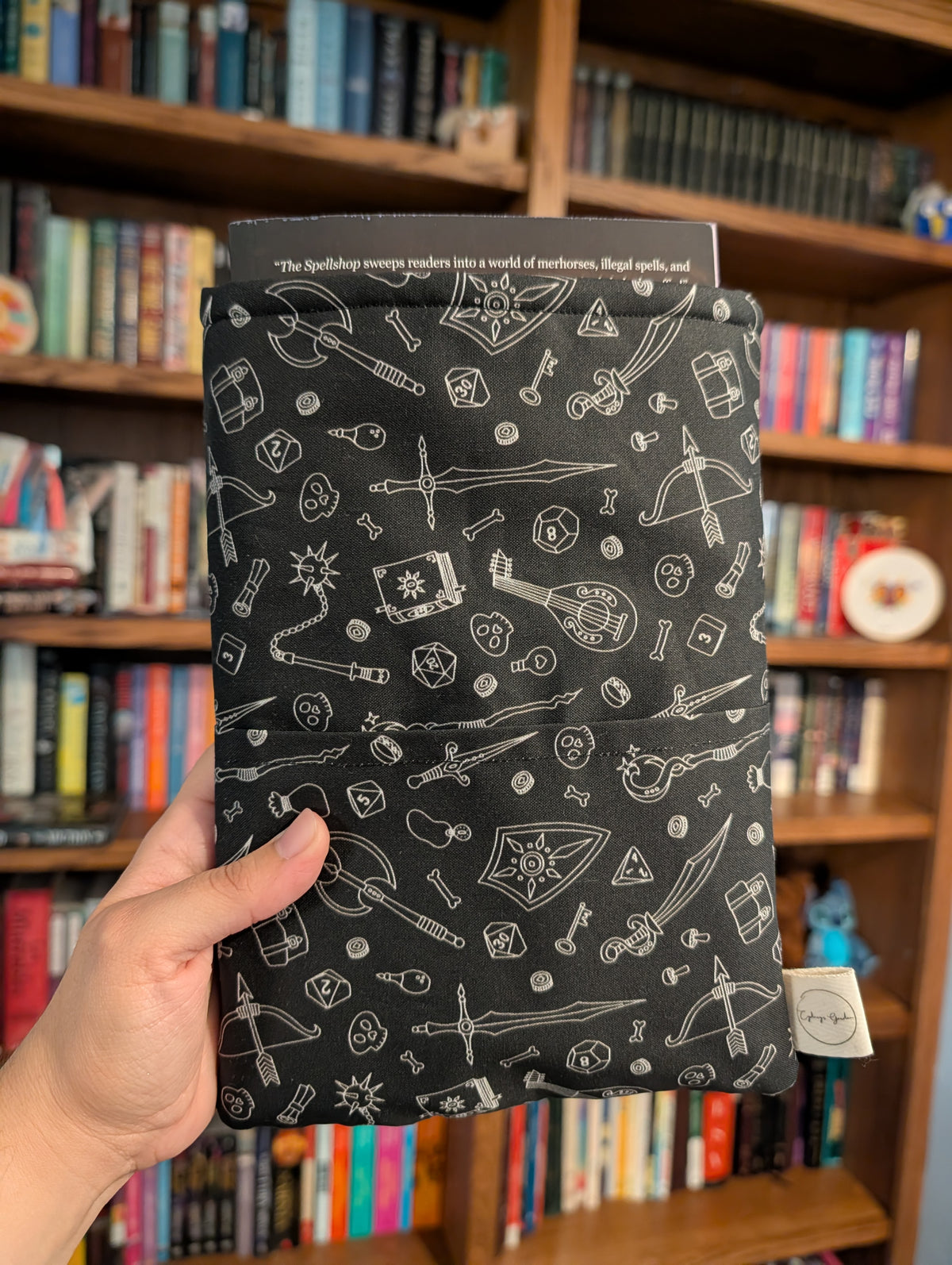 Dungeon Party (Black & White) - Book Sleeve