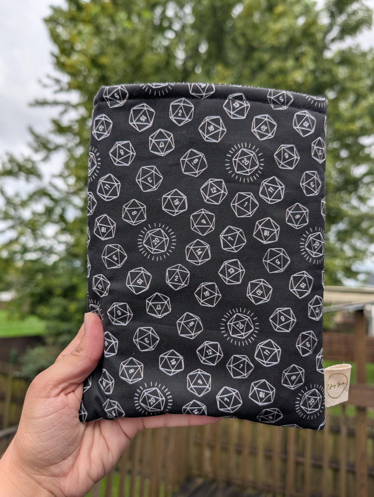 Roll the Dice (Black & White) - Book Sleeve